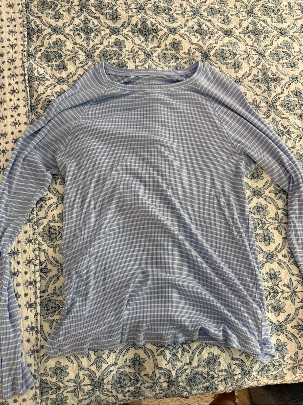 Offline/Aerie Long sleeve with Blue Stripes